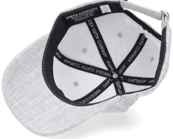 Tgn Script Hooked Cap Grey Adjustable - SQRTN