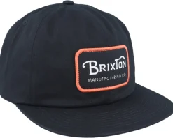 20th Anniversary Grade Black/Orange/White Snapback - Brixton
