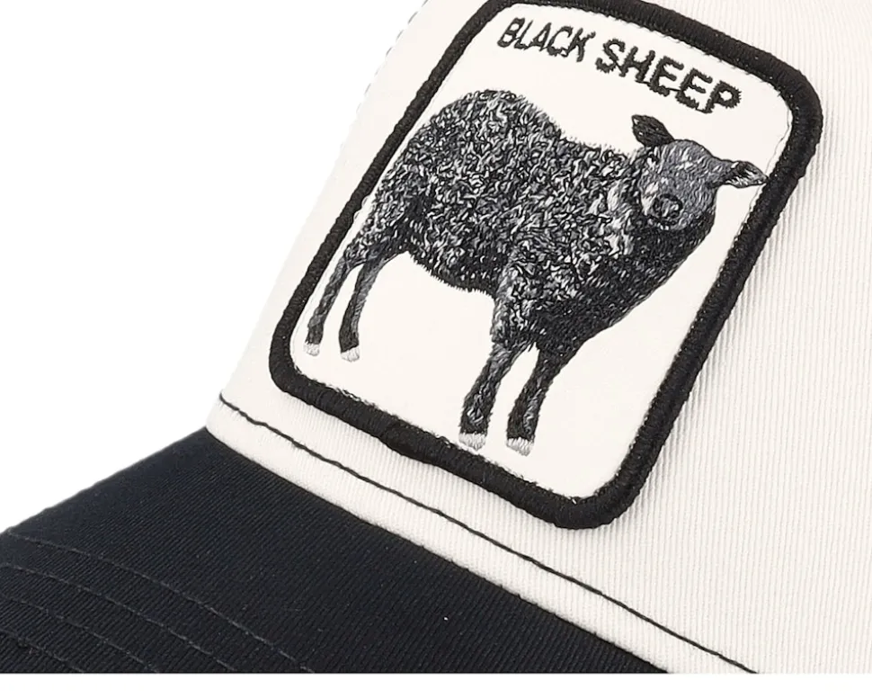 The Black Sheep White/Black Trucker - Goorin Bros.