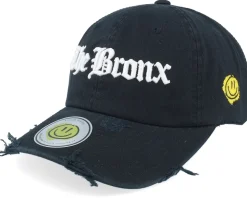 The Bronx 3d Script Destroyed Black Dad Cap - Lucid Smile