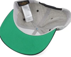 The Bronx 3d Script Heather Grey/Black Snapback - Lucid Smile