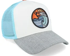 The Glow Off White/Heather Grey Trucker - Coastal