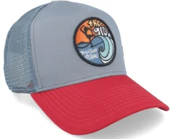 The Glow Red/Grey Coastal Trucker - Coastal