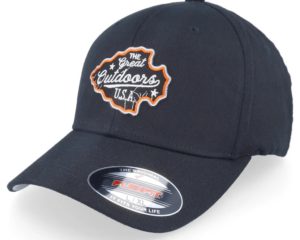 The Great Outdoors Usa Black Flexfit - Wild Spirit