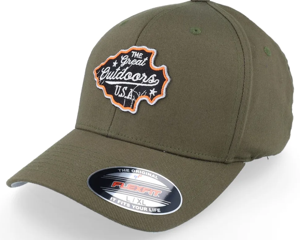 The Great Outdoors Usa Olive Flexfit - Wild Spirit