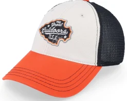 The Great Outdoors Usa Stone/Black/Orange Trucker - Wild Spirit