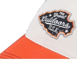 The Great Outdoors Usa Stone/Black/Orange Trucker - Wild Spirit