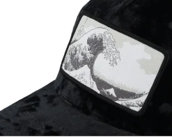 The Great Wave Black Velvet Trucker - Iconic