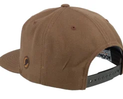 The Groke Engraved Patch Tan Brown Snapback - Moomin