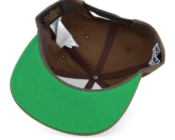 The Groke Engraved Patch Tan Brown Snapback - Moomin