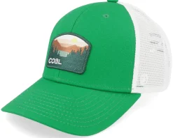 The Hauler Low Low Profile Green/White Trucker - Coal