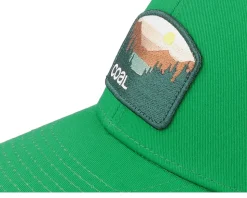 The Hauler Low Low Profile Green/White Trucker - Coal
