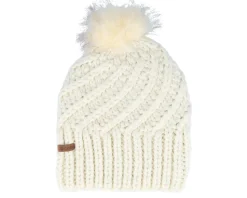 The Maizy Knit Cream Pom - Coal