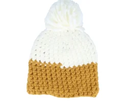 The Natasha Mustard/White Pom - Coal