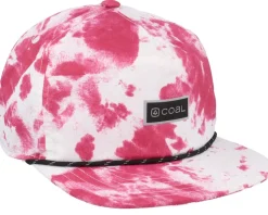 The Pontoon Pink Tie Dye Roomy Strapback - Coal