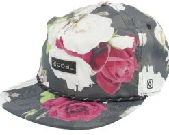 The Pontoon Roomy Floral Strapback - Coal