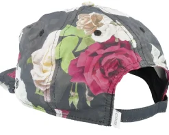 The Pontoon Roomy Floral Strapback - Coal