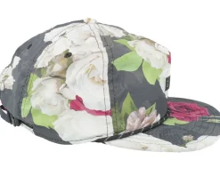 The Pontoon Roomy Floral Strapback - Coal