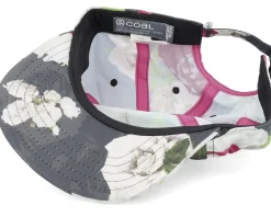 The Pontoon Roomy Floral Strapback - Coal