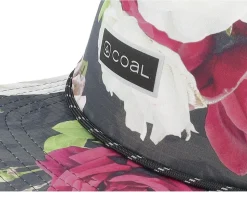The Pontoon Roomy Floral Strapback - Coal