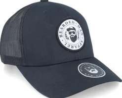 The President Of Beards Patch Black Trucker - Bearded Man