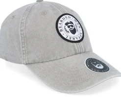 The President Of Beards Patch Grey Dad Cap - Bearded Man