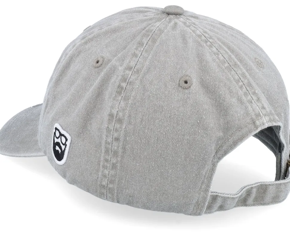 The President Of Beards Patch Grey Dad Cap - Bearded Man