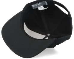 The Uniform Mid Crown Black Snapback - Coal