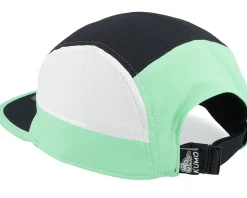 Thin Wide Box Logo Cloudfit White/Black/Teal 5-Panel - Kumo