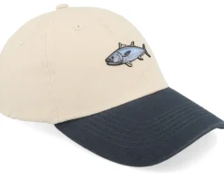 Tiny Bluefin Tuna Stone Washed Stone/Navy Dad Cap - Skillfish