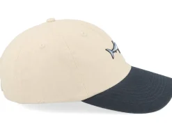 Tiny Mako Shark Stone Washed Stone/Navy Dad Cap - Skillfish