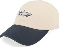 Tiny Mako Shark Stone Washed Stone/Navy Dad Cap - Skillfish