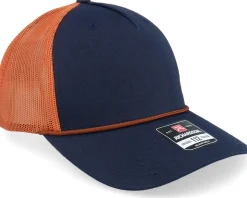 Tiny Moose Antlers Navy/Orange/Dark Orange Rope Trucker - Hunter