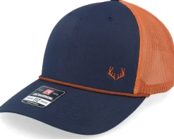 Tiny Moose Antlers Navy/Orange/Dark Orange Rope Trucker - Hunter