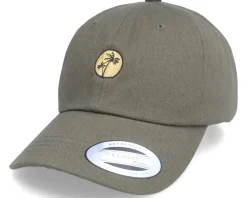 Tiny Palm Logo Olive Dad Cap - Abducted