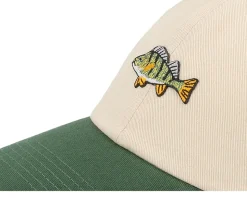 Tiny Perch Stone Washed Stone/Dark Green Dad Cap - Skillfish
