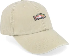 Tiny Rainbow Trout Fish Vintage Washed Stone Dad Cap - Skillfish