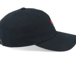 Tiny Red Rose Black Dad Cap - Iconic