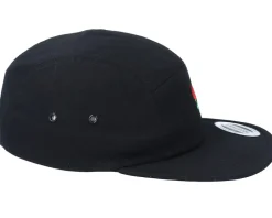 Tiny Red Rose Black 5-Panel - Iconic