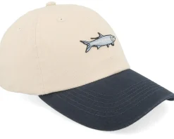 Tiny Tarpon Stone Washed Stone/Navy Dad Cap - Skillfish