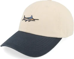 Tiny Tarpon Stone Washed Stone/Navy Dad Cap - Skillfish