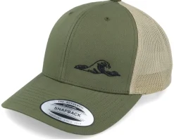 Tiny Wave Retro 2-tone Mossgreen/Khaki Trucker - Iconic