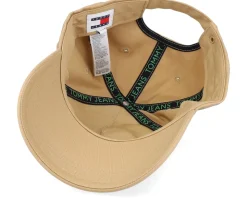 Tjm Elongated Flag Cap Beige Dad Cap - Tommy Hilfiger