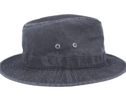 Tller Delave Organic Cotton Black Fedora - Stetson