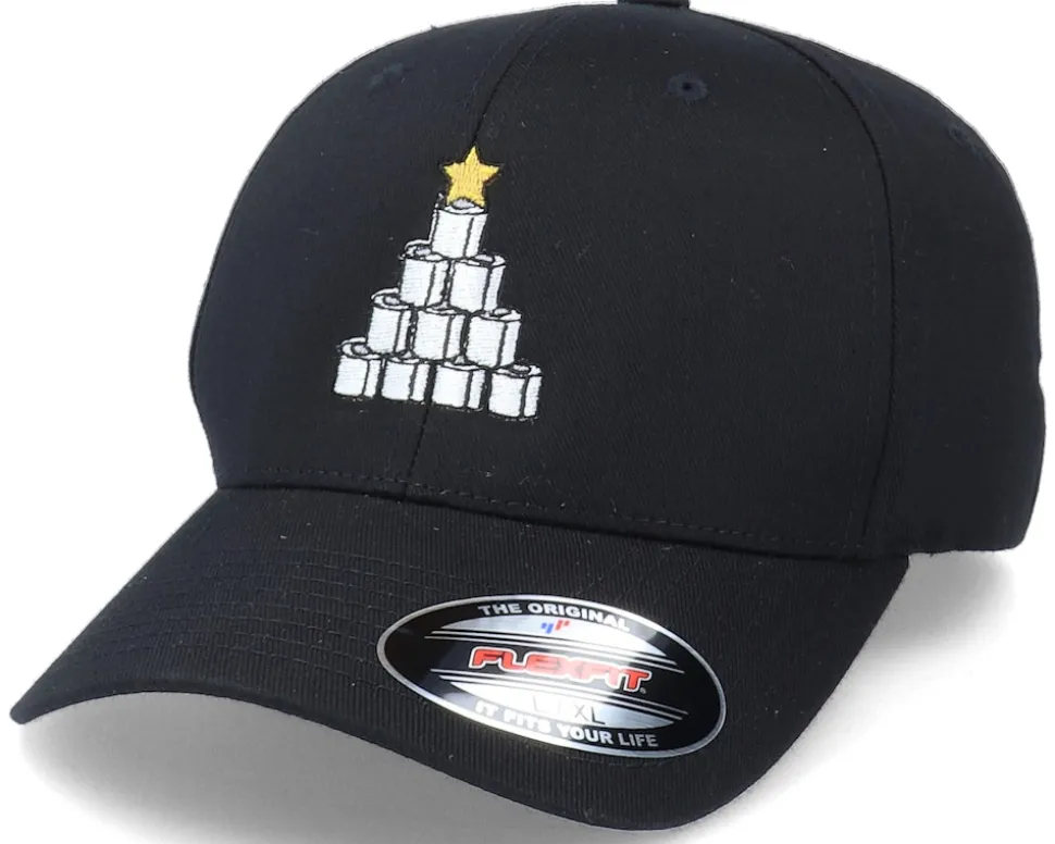 Toilet Paper Christmas Tree Black Flexfit - Iconic