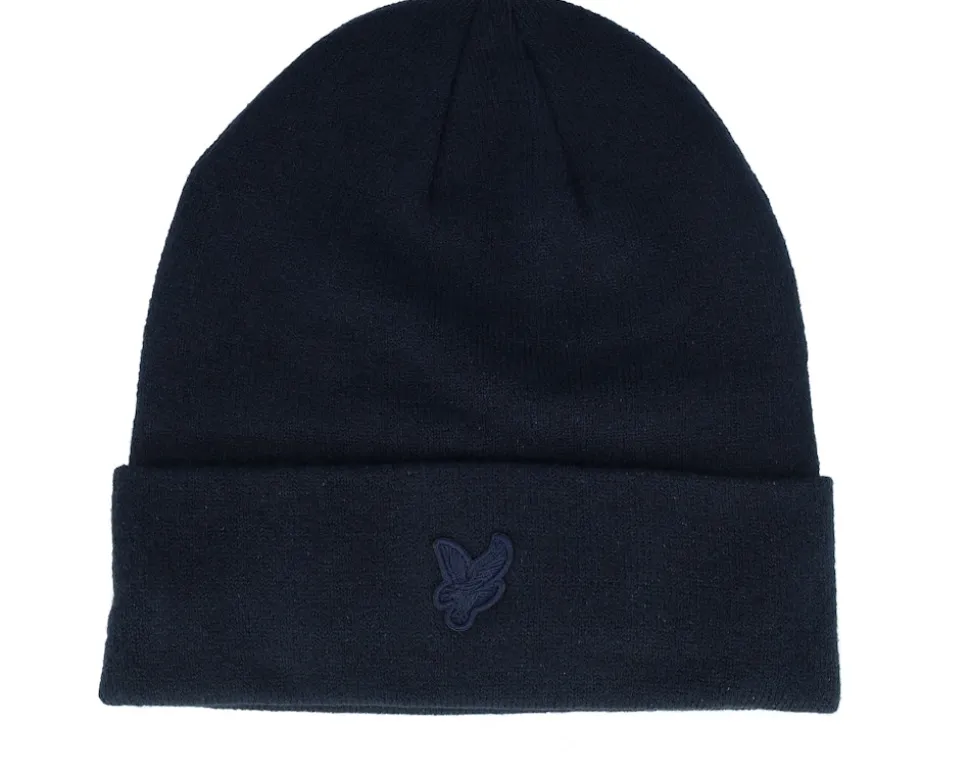 Tonal Eagle Beanie Cove Cuff - Lyle & Scott