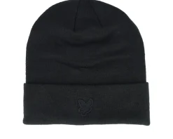 Tonal Eagle Beanie Olive Cuff - Lyle & Scott