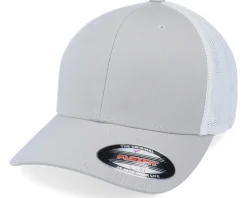 2-Tone Mesh Silver/White Trucker Flexfit - Flexfit