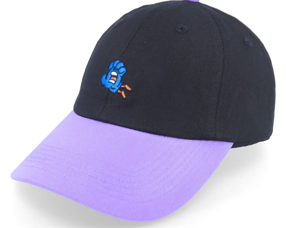 Toon Hand Cap Black/Soft Purple Dad Cap - Santa Cruz