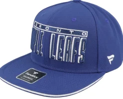 Toronto Maple Leafs Gino Flat Brim Blue Cobalt/White Snapback - Fanatics